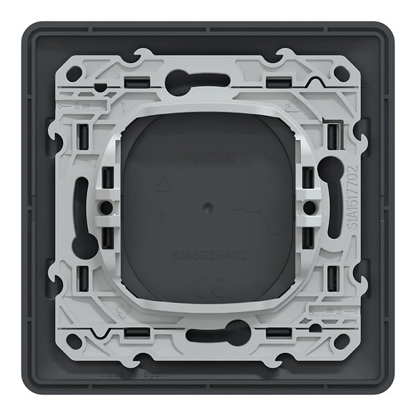 SCHNEIDER ELECTRIC - Ovalis - Obturateur - Monobloc - Anthracite - large
