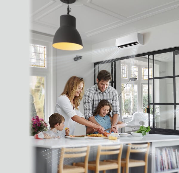 QLIMA - Climatiseur fixe réversible 3 unités SCM 52 - 2.45kW - large