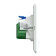 SCHNEIDER ELECTRIC - Prise combinée Ovalis 2P+T USB-C Blanc - griffes - vignette
