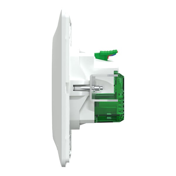 SCHNEIDER ELECTRIC - Prise combinée Ovalis 2P+T USB-C Blanc - griffes - large