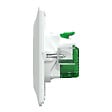 SCHNEIDER ELECTRIC - Prise combinée Ovalis 2P+T USB-C Blanc - griffes - vignette