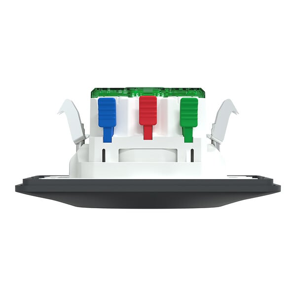 SCHNEIDER ELECTRIC - Prise 2P+T affleurante + USB-C Ovalis - Anthracite - 10,5 W - large