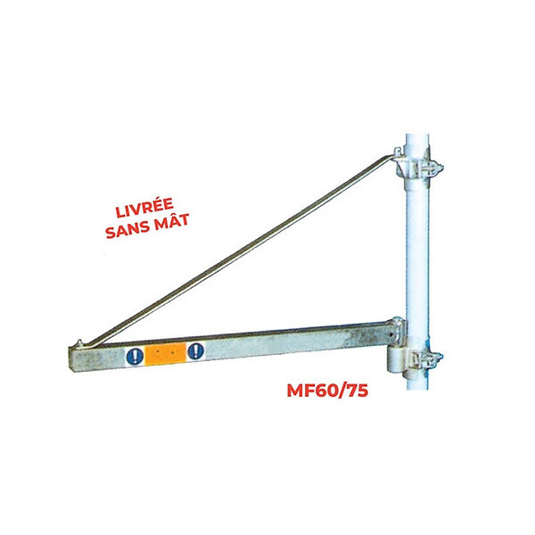 STOCKMAN - Potence tournante MF60/75 pour treuil MB 600kg Stockman - large