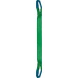 LEVAC - Elingue sangle textile plate 2 boucles restreintes 3 metres 2 tonnes verte EN 14922 - vignette