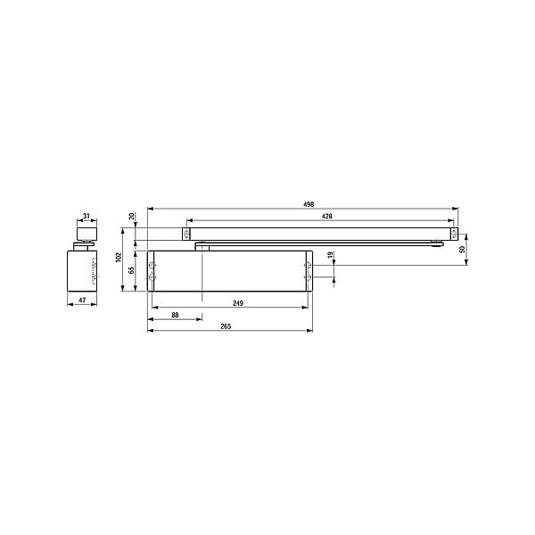 DORMA - Fermeporte modèle TS 91 B - large