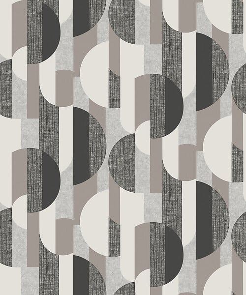 GRANDECO - Papier peint expanse intisse motif aaron beige - large