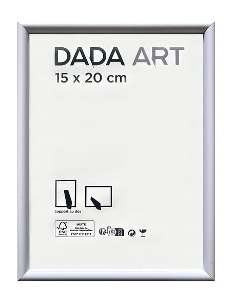 DADA ART - Cadre en PVC Mila - 15x20 - Argent - large
