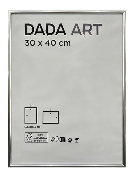 DADA ART - Cadre en PVC Mila - 30x40 - Argent - large