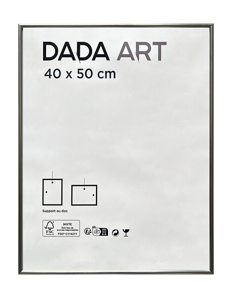 DADA ART - Cadre en PVC Mila - 0x50 - Argent - large