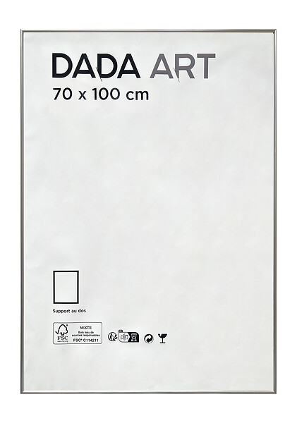 DADA ART - CADRE PVC MILA 70x100  ARGENT - large