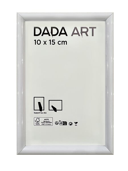 DADA ART - Cardre PVC Mila 10x15 - Blanc - large