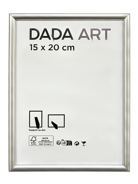 DADA ART - Cadre en PVC Mila - Blanc - 15x20cm - large