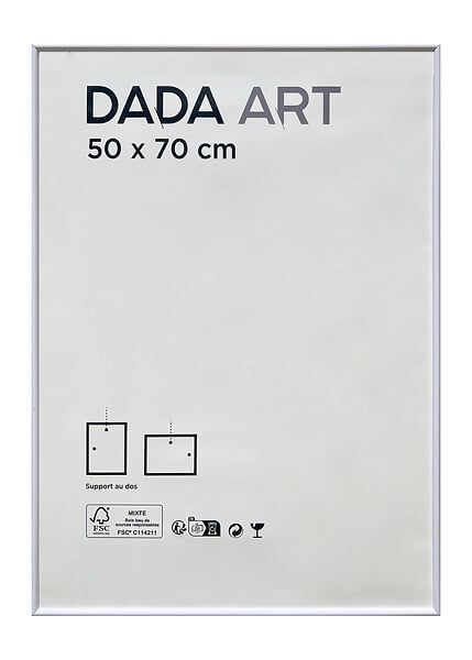 DADA ART - CADRE PVC MILA 50x70  BLANC - large