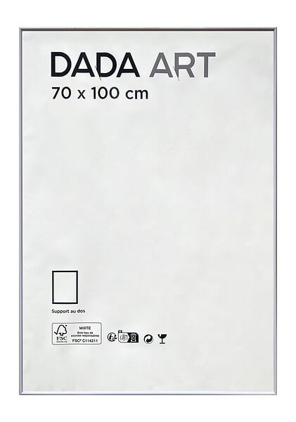 DADA ART - CADRE PVC MILA 70x100  BLANC - large
