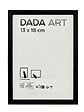 DADA ART - Cadre photo PVC Mila - Noir - 13x18cm - vignette