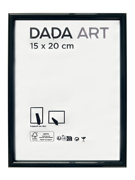 DADA ART - CADRE PVC MILA 15x20  NOIR - large