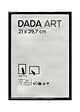 DADA ART - Cadre en PVC Mila pour photo A4 - 21x29,7cm - Noir - vignette