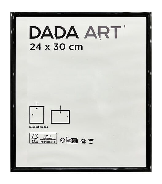 DADA ART - CADRE PVC MILA 24x30 NOIR - large