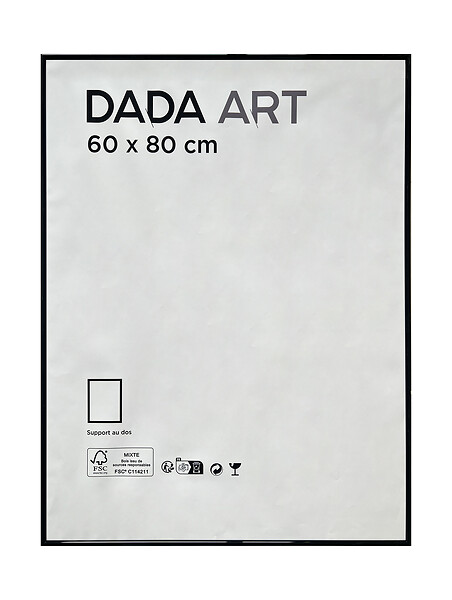 DADA ART - CADRE PVC MILA 60x80  NOIR - large