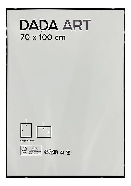 DADA ART - CADRE PVC MILA 70x100 NOIR - large