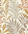 GRANDECO - Papier peint vinyle intisse - Exotic orange - vignette