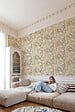 GRANDECO - Papier peint vinyle intisse - Exotic orange - vignette