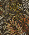GRANDECO - Papier peint vinyle intissé Exotic Noir - vignette