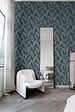GRANDECO - Papier peint expanse intisse plume sila bleu - vignette