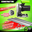 CONSTRUCTOR - Scie circulaire plongeante 1400W avec rail de guidage - Lame 190mm 24 dents - vignette