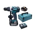 MAKITA - Perceusevisseuse sansfil Makita DDF458RTJ 18 V  2 batteries 5 Ah BL1850  chargeur  Makpac 2 - vignette