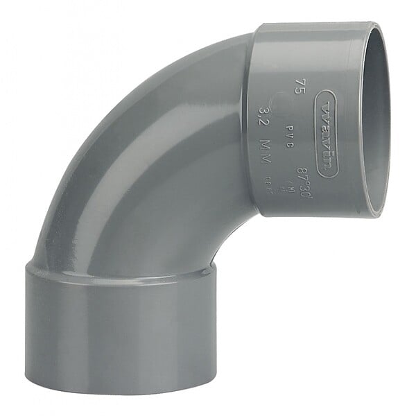WAVIN - Coude PVC Wavin Femelle Femelle 87  30 - large