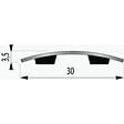 DINAC - Barre de seuil adhésive Dinac 073 m inox brillant  071223 - vignette