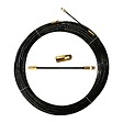 STAK - Sonde tire-fils en nylon diametre 4 mm, longueur 10m avec terminaux interchangeables, noir - vignette