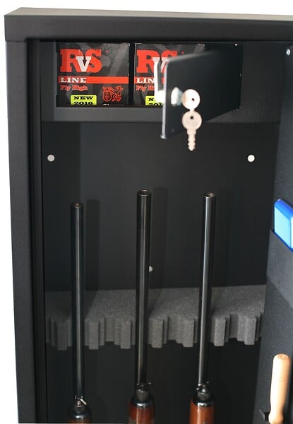 FORTIFY - Armoire 8 Fusils + Coffret Interne - Serrure À Clé - large