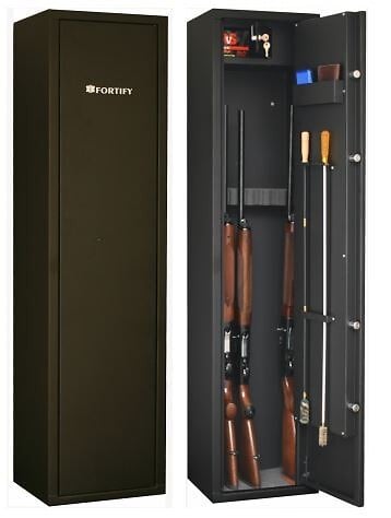 FORTIFY - Armoire 6 Fusils + Coffret Interne - Serrure À Clé - large