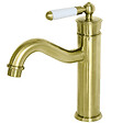 ESSEBAGNO - Leeds mitigeur lavabo rétro bas or brossé - vignette