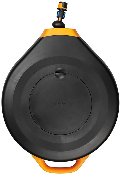 FISKARS - Dévidoir automatique - tuyau 20m + 5m - 13mm - large