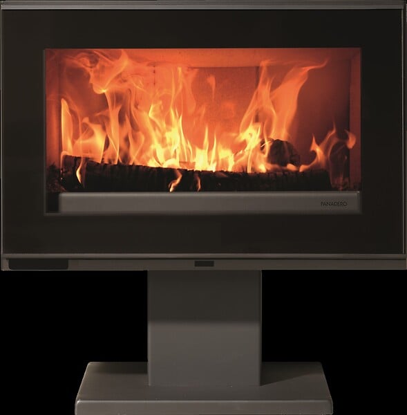 PANADERO - Poêle à bois acier MAJA-S - Gris - 7,2kW - large