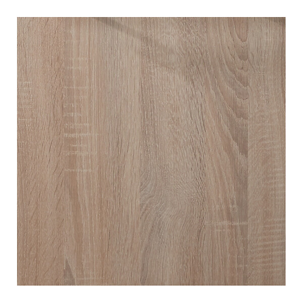 GODART - Meuble lave-mains décor bois avec porte serviette en céramique et mitigeur noir - large