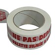 TECPLAST - Ruban adhésif d'emballage 28µ blanc imprimé "NE PAS DEPALETTISER" en rouge - rouleau adhésif d'expédition 50 mm x 100 m - vignette