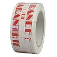TECPLAST - Ruban adhésif d'emballage 28µ blanc imprimé "BANDE DE GARANTIE" en rouge - rouleau adhésif d'expédition 50 mm x 100 m - vignette