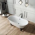 ROGIER & MOTHES - Baignoire sur pieds rétro SURRY HILLS Blanche 165 cm Pieds de Lion Blancs - vignette