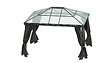 MODE DE VIE - Tonnelle de jardin autoportée Martika - Aluminium - Gris - l3xL3.6m - vignette