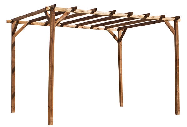 CERLAND - Tonnelle de jardin en bois Magdalie - L.400xl.300xH.249cm - large
