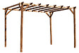 CERLAND - Tonnelle de jardin en bois Magdalie - L.400xl.300xH.249cm - vignette