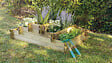 CERLAND - Carre potager podium ANGELIC PIN 1200x800x400 mm - 3 etages - vignette