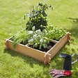 CERLAND - Carré potager en mélèze - 4 compartiments - 115 L - vignette