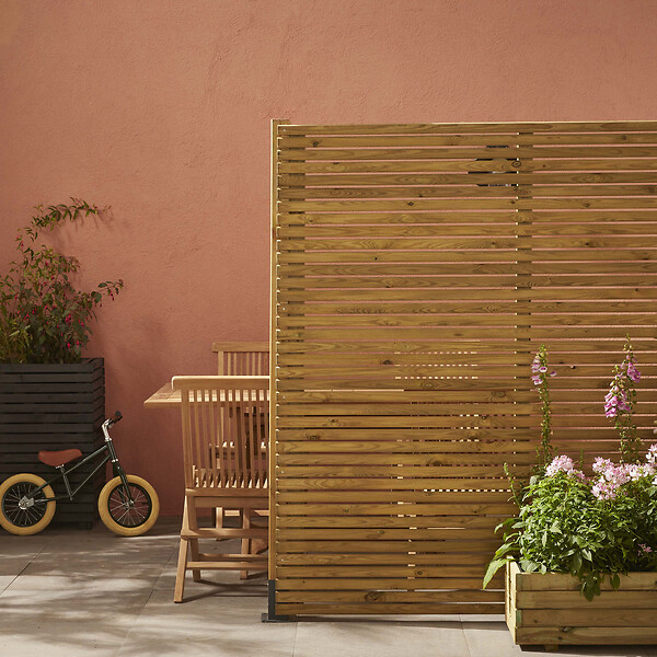 CERLAND - Ecran de jardin Arizona en pin - 1800x1800mm - Ep.35mm - large