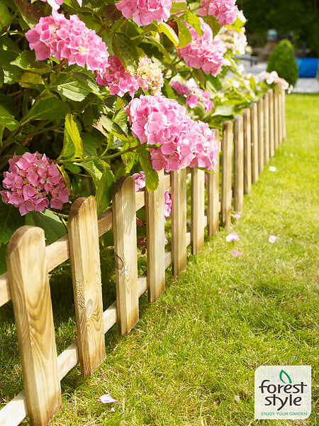 CERLAND - Bordure MINI VALLA pin traité - H.280xL.1090xl.450mm - large