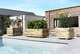 CERLAND - Bac BAROQUE PIN 900x400x330 mm - vignette